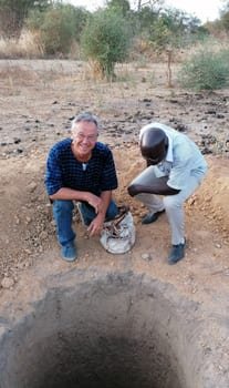 Me and Darboe digging the Well